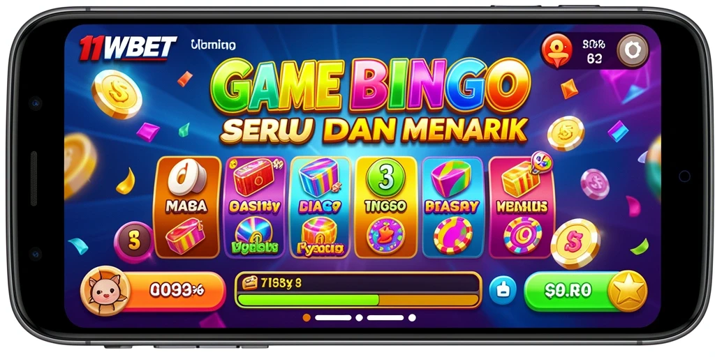 Tampilan grafis menarik dari permainan Bingo di 11WBET.