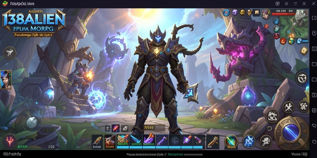 Screenshot gameplay 138ALIEN dengan suasana petualangan MMORPG yang menakjubkan.
