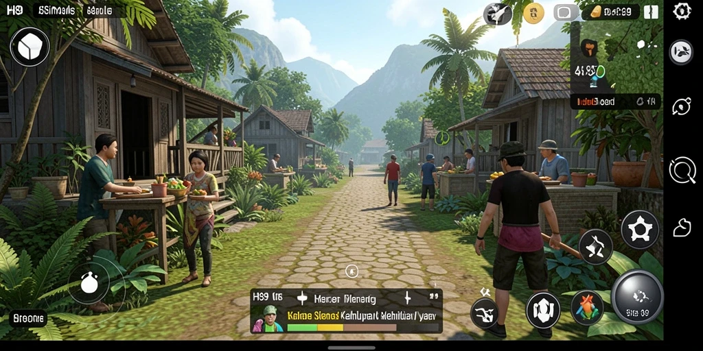Screenshot menampilkan momen gameplay interaktif di H89.