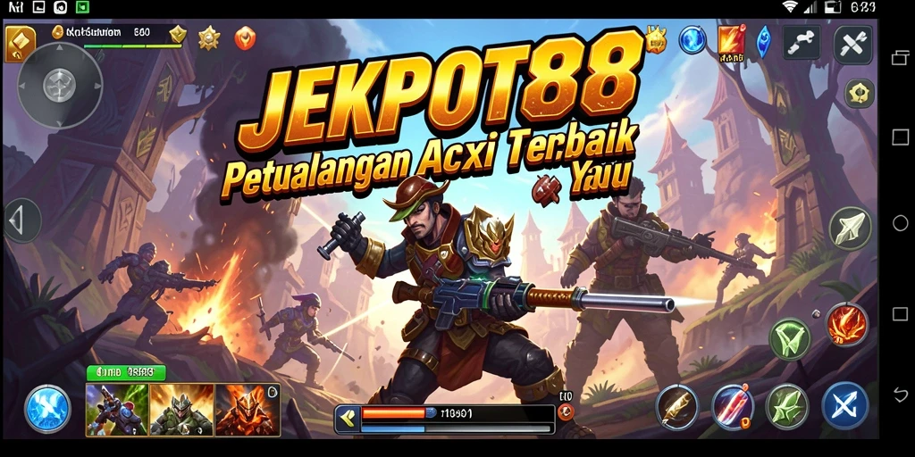 Tampilan aksi mendebarkan di <strong>JEKPOT88</strong> selama gameplay.