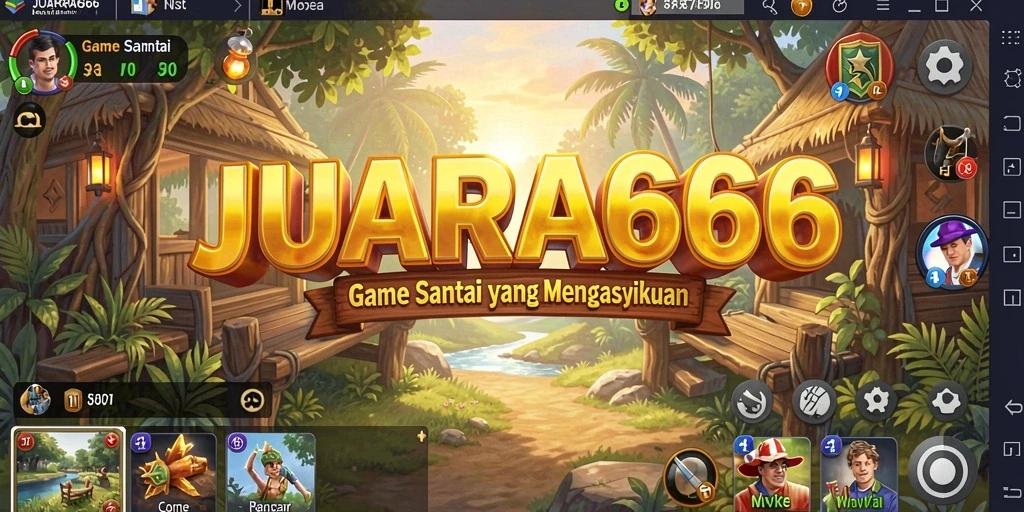 Tampilan gameplay JUARA666 yang seru dan penuh warna.