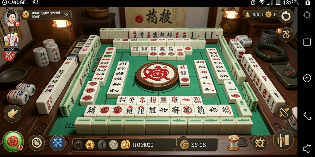 Tangkapan layar gameplay OMTOGEL menampilkan keseruan bermain Mahjong.