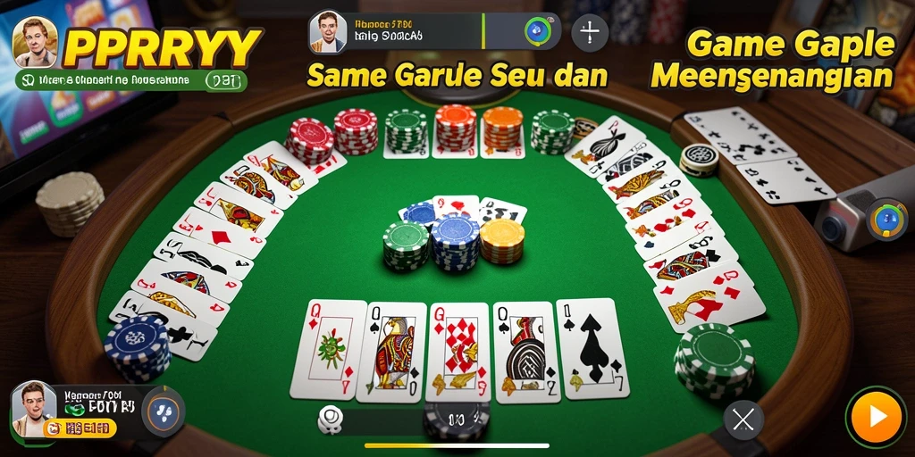 Screenshot gameplay PPRRYY menampilkan aksi seru permainan Gaple.