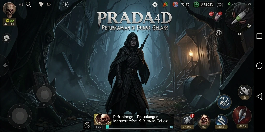 Tampilan gameplay menyeramkan dari PRADA4D yang penuh ketegangan.
