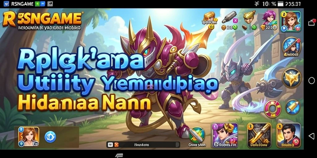 Tampilan antarmuka RSNGAME yang menarik dan fungsional.