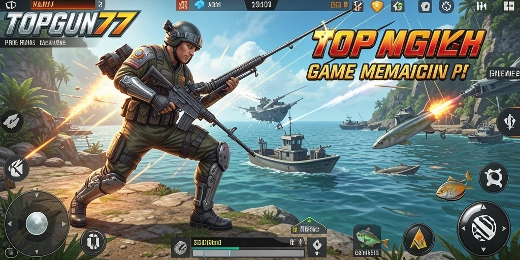 Tangkapan besar di dalam permainan memancing TOPGUN77.