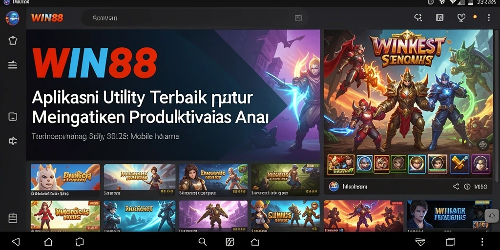 Tampilan antarmuka WIN88 yang intuitif dan mudah digunakan.